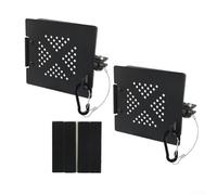 Cubiertas de extremo de parachoques para caravana Camp para parachoques cuadrados de 4 pulgadas, aleación de aluminio, resistente a la humedad, cierre de ventilación para viajes y remolques