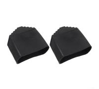Cubiertas de goma antideslizantes para pies de escalera, almohadillas de repuesto de seguridad para piso, cubiertas de pies para escaleras telescópicas plegables de extensión, 2 unidades, color negro