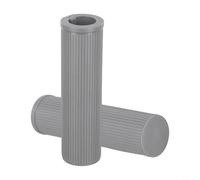 Cubiertas de goma para manillar para Xiaomi 4 Pro Scooter eléctrico Diseño de rayas verticales Antideslizante Resistente al desgaste Gris 4.65 x 1.25 pulgadas Elástico Cómodo