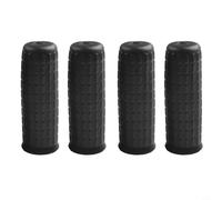 Cubiertas de goma para tubos de carretilla, 4 piezas, asas de repuesto antideslizantes que ofrecen un agarre mejorado y absorción de impactos para cargas pesadas (114 x 16 mm)