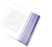 Cubiertas de Informe A4, Transparente A4 Cubiertas para informes con Barra Deslizante, Plástico Carpeta de Archivos con Barra Deslizante para Casa Escuela Oficina Documentos Clasificación (púrpura)