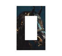 Cubiertas de interruptor impresas de caballos de guerra medievales, placas de pared individuales y dobles, para interruptores de luz, paneles eléctricos