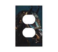 Cubiertas de interruptor impresas de caballos de guerra medievales, placas de pared individuales y dobles, para interruptores de luz, paneles eléctricos