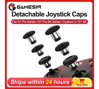 Cubiertas de Joystick Desmontables GameSir para G7 Pro, G7 Pro 8K, Cyclone 2, G8 Plus, Accesorios para Gamepad, Diseño de Anillo de Acero con Construcción de Silicona White