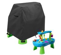 Cubiertas de juguete para exterior resistente al agua, cubierta de mesa de agua para 2 mesas, y juegos de agua para niños pequeños, cubierta de mesa de lluvia Splash Pond Rain Showers, 104 x