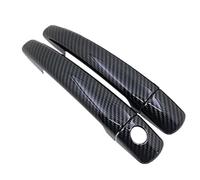 Cubiertas De La Manija Compatible Con Citroen Para C4 Para MK1 Pallas Triomphe Quatre 2005 2006-2009 Embellecedor De Manija De Puerta De Fibra De Carbono Accesorios Adhesivos Para Coche