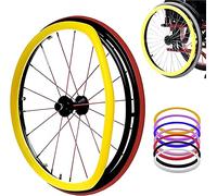 Cubiertas de llanta de empuje for silla de ruedas, cubiertas de llanta de mano for silla de ruedas, cubiertas protectoras de anillo de empuje, 1 par de ruedas traseras de mano antideslizantes resisten