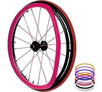 Cubiertas de llanta de empuje for silla de ruedas, cubiertas de llanta de mano for silla de ruedas, cubiertas protectoras de anillo de empuje, 1 par de ruedas traseras de mano antideslizantes resisten