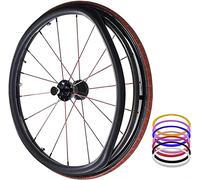 Cubiertas de llanta de empuje for silla de ruedas, cubiertas de llanta de mano for silla de ruedas, cubiertas protectoras de anillo de empuje, 1 par de ruedas traseras de mano antideslizantes resisten