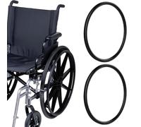 Cubiertas de Llanta de Empuje para Silla de Ruedas Fundas de Silicona para Llantas de Empuje para Sillas de Ruedas Fundas Protectoras Antideslizantes Accesorios para Sillas de Ruedas(Negro,24 inch)