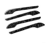 Cubiertas de manija de puerta de fibra de carbono forjado para Tesla para modelo 3 para modelo Y, instalación simple con, protege contra arañazos y polvo