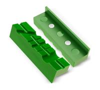 Cubiertas de mordaza de tornillo de banco insertos para arañazos abolladuras en piezas de trabajo para técnicos profesionales, 1 par de protectores de mordaza de tornillo