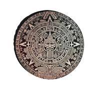 Cubiertas de neumáticos de calendario maya del fin del mundo, impermeables, anti UV, 24 pulgadas, cubiertas de rueda de eje único para caravana, camión, SUV, remolque, universal para todas las