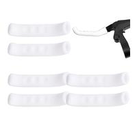 Cubiertas de palanca de frenos, 3 pares de empuñaduras de freno, cubiertas de palanca de silicona sin deslizamiento y amortiguadores que absorben el deslizamiento, el mango del fuerte blanco para la