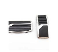 Cubiertas de pedal de coche de acero inoxidable, se adaptan a pedales AT/MT, adecuadas para Mi&tsubishi ASX, Outlander, Lancer EX, Eclipse Cross, Pajero AU (pedales de pedal) (juego de 3 piezas AT