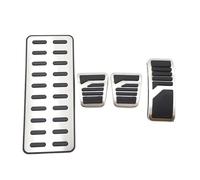 Cubiertas de pedal de coche de acero inoxidable, se adaptan a pedales AT/MT, adecuadas para Mi&tsubishi ASX, Outlander, Lancer EX, Eclipse Cross, Pajero AU (pedales de pedal) (juego de 3 piezas) (MT 4