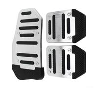 Cubiertas de pedal de transmisión manual que utilizan aluminio y silicona antideslizante para un acoplamiento fiable del pie (manual plateado)