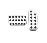 Cubiertas de pedal para Jazz para XRV para HR-V para Vezel para City 2009-2014, cubierta de pedal de freno de acelerador AT MT, juego de cubiertas de pedal de coche (AT) (AT) (AT)