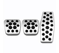 Cubiertas de Pedales de Coche Para Chevrolet, Para Cruze, Para Malibu, Para Equinox Para Orlando Para Automóviles Funda Pedal Freno Acelerador Acero Inoxidable(Aluminium NO Clip MT)