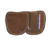 Cubiertas de pie de soldadura de cuero de vaca protectores de zapatos antichispas para soldadores resistentes al desgaste spats de seguridad con costuras ignífugas 13 x 13 x 9 cm marrón (gris-marrón)