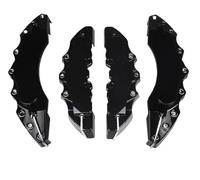 Cubiertas de pinza 4 cubiertas protectoras para pinza de freno coche, ABS 3D, para Volvo S60, S80, V40, S40, V60 y V90(4Pcs L and M Black)