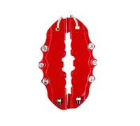 Cubiertas De Pinza De Freno - Cubiertas De Freno De Disco Rojo, Kit De Pinza Universal | Cambio Del Cubo De La Rueda De Estilo Del Coche, Conjunto De 2, Protección Del Frenos Automotrices, Dic