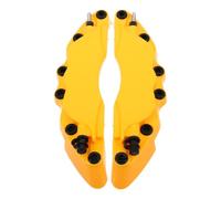 Cubiertas de Pinza de Freno para Coche, Abs Amarillo | Instalación Fácil, Ajuste Adaptable, Protege Pinzas, Accesorio Moderno para Automóvil, Uso Delantero y Trasero