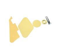Cubiertas De Placa Trasera Para Golpeador De Guitarra Eléctrica 1 Capa Con Soporte Para Reemplazo De Guitarra Juego de Guitarra Pickguard(Yellow)