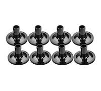 Cubiertas de Platillo para Tambores, Plástico Robusto, a Prueba de Óxido, Negro, 8 Piezas, Accesorios