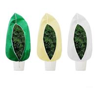 Cubiertas de protección contra congelamiento para plantas, manta de tela no tejida y chaqueta de arbustos para clima frío de invierno, resistente a plagas y reutilizable con cierre de cremallera (5