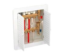Cubiertas de radiador para el hogar, Cubierta de radiador de Pared con 2 Puertas, lámina de Material, Rejilla Hueca y Tubos de protección (85 x 85 cm/33 x 33 Pulgadas)