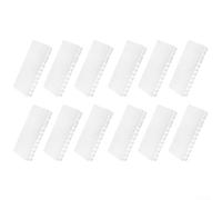 Cubiertas de ranura para panel eléctrico, paquete de 12 placas blancas de ABS para caja de fusibles, protectores de seguridad de riel DIN, compatibles con Hager para Schneider de 11 x 5,2 cm (24