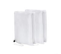Cubiertas de red para plantas con cordón y cremallera, 60 bolsas de malla para protección para árboles frutales, verduras e invernaderos, barrera de jardín transpirable para pájaros y daños, color