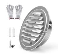 Cubiertas De Rejilla De Ventilación De Acero Inoxidable 304, Campana De Rejilla De Escape Redondo, Salida De Ventilación De Pared Exterior, Tapa Para Salida De Humos(80 mm-3.2 in)