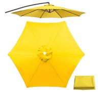 Cubiertas de repuesto for sombrilla patio 6,5 pies/8,8 pies/9, pies, toldo, for mesa al aire libre for varillas, solo(Yellow,8.9ft)