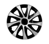 Cubiertas de Rueda 13'' Universales Plata ABS 4 Piezas Reino Unido
