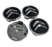 Cubiertas de rueda de aluminio Shibingsheng X4 de 60 mm para Citroën C2, C4, C5, C6 y C-quatre con logotipo