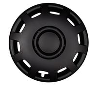 Cubiertas de rueda PREMIUM Cubiertas de rueda Cubiertas de rueda 'Modelo: Granit' Juego de 4, Color: Negro-Mate, Diámetro del borde 13 Pulgadas