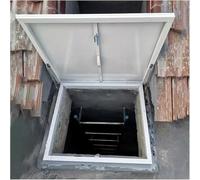Cubiertas de salida de saltos de manejo de aleación de aluminio con resortes de gas y pestillo - escotilla de acceso al techo de metal - 50 58 62 70 74 82 90 94 Hatch de escape de techo volcado de 100