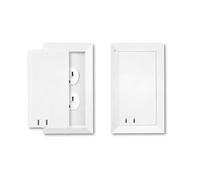 Cubiertas de salida resistentes a los niños, puerta corredera que se bloquea. Placa de pared estándar