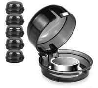 Cubiertas de seguridad para perilla de estufa de gas de cocina, diseño de carcasa PS que evita el movimiento involuntario de la perilla durante las tareas de cocina de rutina (negro)