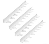 Cubiertas de silicona de longitud personalizada para estufa, aptas para lavavajillas y diseño flexible para uso en cocina (blanco)