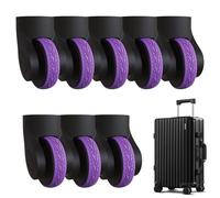 Cubiertas de silicona para maletero, funda de silicona para maletero, funda protectora de rueda de viaje, funda protectora de silicona para la mayoría de las piezas de equipaje Veeteah