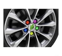 Cubiertas de silicona para tuercas de rueda, a prueba de polvo y óxido, para coches, camiones, con ajuste seguro en azul, amarillo, rojo, verde, naranja, negro, morado, paquete de 20 (19 pulgadas