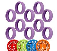 Cubiertas de spinner matemáticas - Caja de almacenamiento de juguetes Fidget Toys Caja de lectura de 10 piezas ligeras Los juguetes sensoriales inquietos a desgaste cubren la caja de almacenamiento