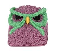 Cubiertas de teclas personalizadas con patrón de búho tallada a mano, cubiertas de resina de repuesto para juego OEM R4, fantásticas cubiertas de teclas para interruptores de teclado mecánico, (morado