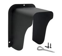 Cubiertas de timbre en forma de U de color negro mate que protegen contra el sol y la lluvia para mejorar la longevidad del dispositivo, uso doméstico y comercial, protectores de timbre resistentes a