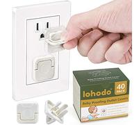 Cubiertas de toma de corriente eléctrica, tapas de enchufe de pared a prueba de bebés, 40 unidades, protector de seguridad para niños pequeños, duradero, estable, protección de prevención de golpes