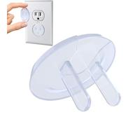 Cubiertas de tomacorriente, protectores de enchufe pequeños, tapas de seguridad portátiles para niños, seguridad eléctrica a prueba de niños para sala de estar, dormitorio, estudio, fácil de trabajar