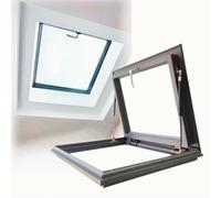 Cubiertas de tragaluz de alta calidad, resistentes a la intemperie, soluciones para puertas de sótano y ventanas de techo, aberturas ajustables de 45º-90º, ideales para áticos y espacios interiores